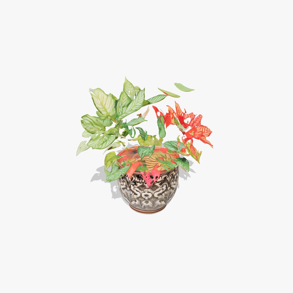 Ornate Leafy Plant model pack